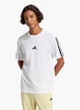 adidas Essentials 3-Streifen Single Jersey T-Shirt Weiß 141421 2