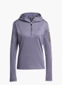 adidas Own The Run Winterized Hoodie mit halbem Reißverschluss Lila 142471 1