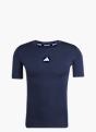 adidas TECHFIT Compression Training T-Shirt Blau 142773 1