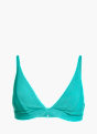 adidas Iconisea Ribbed Padded Triangle Bikini Top Grün 141450 1