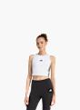 adidas ESSENTIALS 3-STREIFEN GEPOLSTERTES TANKTOP Weiß 156409 2
