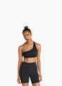 adidas Optime Workout Rib One-Shoulder-BH mit leichtem Halt Schwarz 156199 3