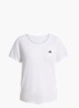 adidas Workout Essentials T-Shirt mit tiefem Ausschnitt Weiß 156032 1