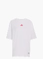 adidas MINI EMBROIDERY OVERSIZED GRAPHIC T-SHIRT Weiß 156929 1