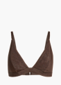 adidas Iconisea Ribbed Padded Triangle Bikini Top Braun 156253 1