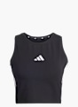 adidas ESSENTIALS 3-STREIFEN GEPOLSTERTES TANKTOP Schwarz 156410 1