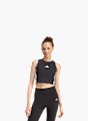 adidas ESSENTIALS 3-STREIFEN GEPOLSTERTES TANKTOP Schwarz 156410 2