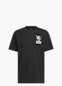 adidas World Wide Hoops Graphic T-Shirt Schwarz 156025 1