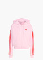 adidas Essentials 3-Streifen French Terry Kapuzenjacke Pink 156469 1