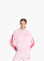 adidas Essentials 3-Streifen French Terry Kapuzenjacke Pink 156469 2
