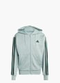 adidas Essentials 3-Streifen French Terry Kapuzenjacke Grün 156440 1
