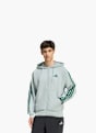 adidas Essentials 3-Streifen French Terry Kapuzenjacke Grün 156440 2