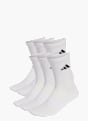 adidas CUSHIONED CREW SOCKEN 6ER-PACK Weiß 156908 1