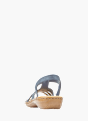 Rieker Damen Riemchensandalen Blau 137218 3