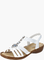 Rieker Damen Riemchensandalen Weiß 143640 2