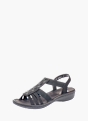 Rieker Damen Riemchensandalen Schwarz 137228 1