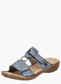 Rieker Damen Pantoletten Blau 137232 2
