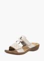 Rieker Damen Pantoletten Beige 137233 2