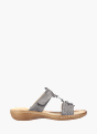 Rieker Damen Pantoletten Grau 137213 1