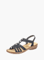 Rieker Damen Riemchensandalen Schwarz 137264 1
