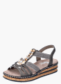 Rieker Damen Keilsandaletten Grau 137276 2