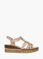 Rieker Damen Keilsandaletten Rosa 137288 1