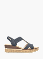 Rieker Damen Keilsandaletten Blau 137291 1