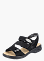 Rieker Damen Riemchensandalen Schwarz 137308 2