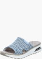 Rieker Damen Pantoletten Blau 137334 2
