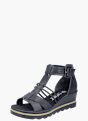 Rieker Damen Keilsandaletten Schwarz 137343 2