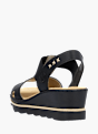 Rieker Damen Keilsandaletten Schwarz 131264 3