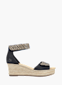 Rieker Damen Keilsandaletten Schwarz 137364 1