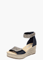 Rieker Damen Keilsandaletten Schwarz 137364 2