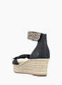 Rieker Damen Keilsandaletten Schwarz 137364 3