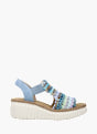 Rieker Damen Keilsandaletten Blau 137377 1