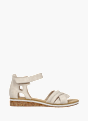 Rieker Damen Keilsandaletten Beige 136432 1