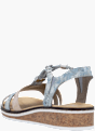Rieker Damen Keilsandaletten Blau 141951 2