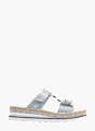 Rieker Damen Pantoletten Blau 136461 1