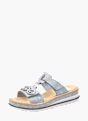 Rieker Damen Pantoletten Blau 136461 2