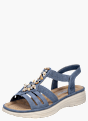 Rieker Damen Riemchensandalen Blau 136468 2
