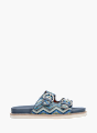 Rieker Damen Pantoletten Blau 136480 1