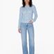 PIECES Pull en mailles Bleu clair 122947 1