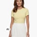 PIECES T-Shirt Gelb 122709 1