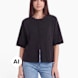 PIECES Tee-shirt Noir 122894 1