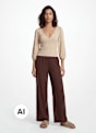 PIECES Pantalon en tissu Bordeaux 122730 1