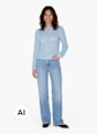 PIECES Strickpullover Hellblau 122947 2