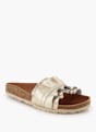 Verbenas Flache Pantolette Gold 94884 1