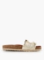 Verbenas Flache Pantolette Gold 94884 2