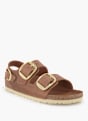 Birkenstock Flache Pantolette Cognac 92266 1