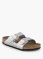 Birkenstock Flache Pantolette Silber 92405 1